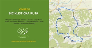 Fahrradroute Margečan - Gačice - Tužno - Radovan - Pece - Bela - Margečan